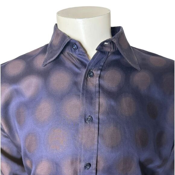 Nigel Hall Men’s Long Sleeved Casual Dress Shirt Great Condition Size Medium - Picture 3 of 9